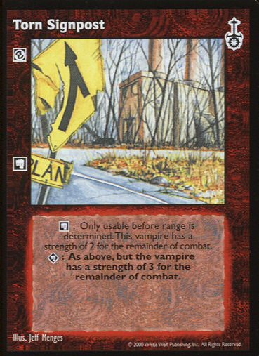 Torn Signpost