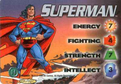 Superman 4-Grid Character Card