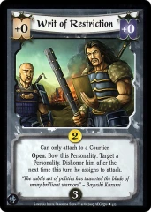 Writ of Restriction