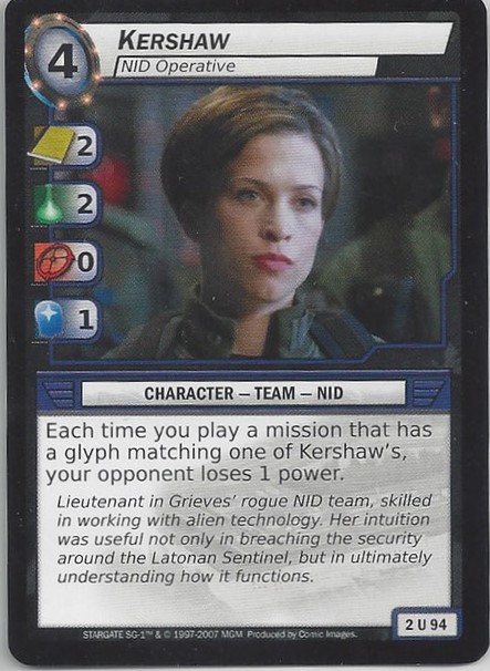 Kershaw, NID Operative