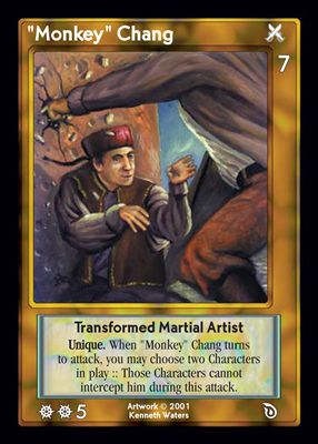 Monkey Chang, Transformed Martial Artist