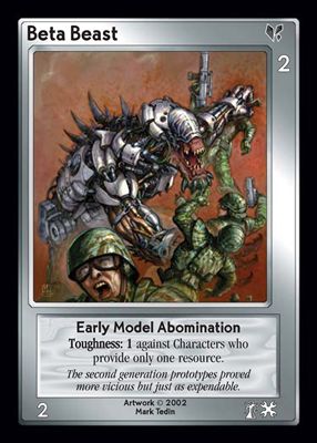 Beta Beast, Early Model Abomination