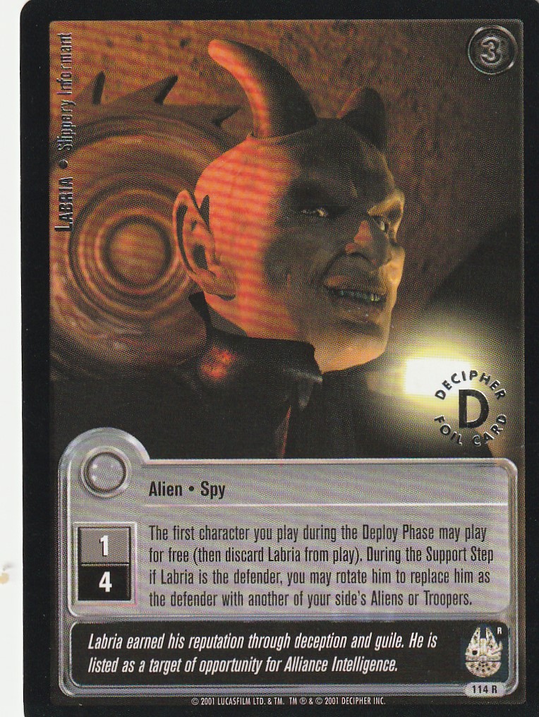 Labria - Slippery Informant (R) - Silver Stamped