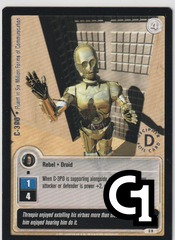 C-3PO - Fluent in Six Million Forms of Communication - Silver Stamped