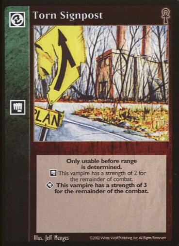 Torn Signpost