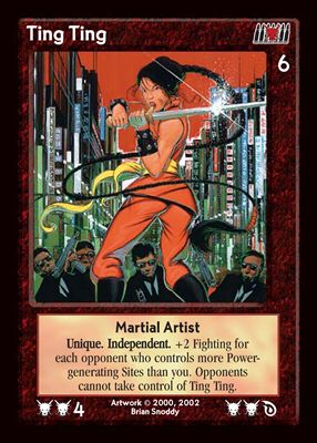 Ting Ting, Martial Artist