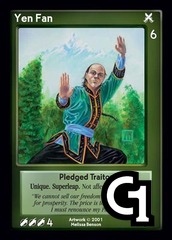 Yen Fan, Pledged Traitor