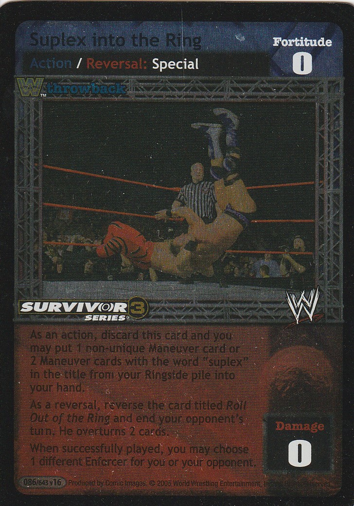 Suplex into the Ring (SS3) (Throwback) Foil