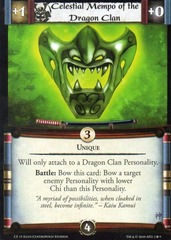 Celestial Mempo of the Dragon Clan