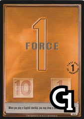 Force 1 Orange (game text) - 1st Day Stamped