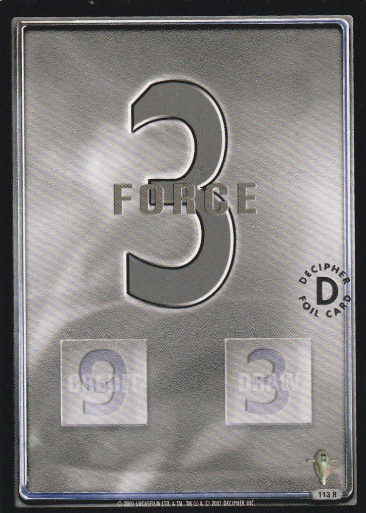 Force 3 Black - Silver Stamped