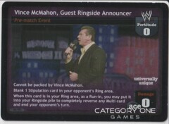 Vince McMahon, Guest Ringside Announcer