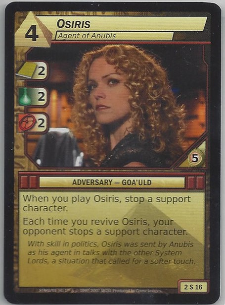 Osiris, Agent of Anubis
