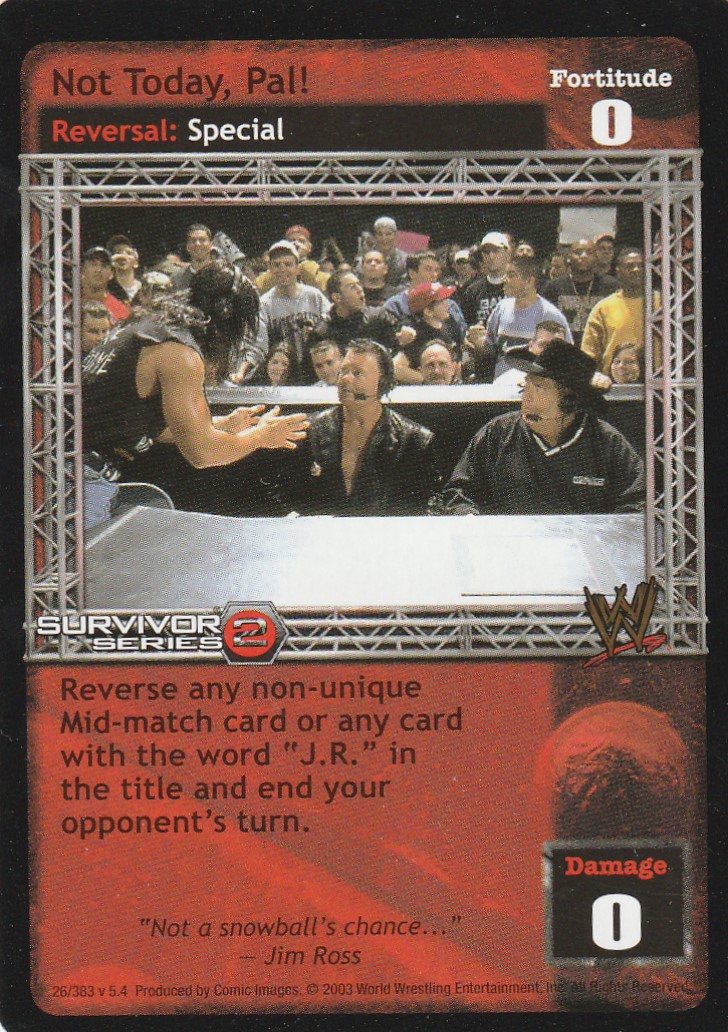 Not Today, Pal! (SS2)