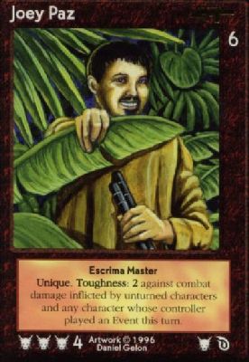 Joey Paz, Escrima Master