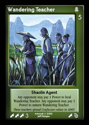 Wandering Teacher, Shaolin Agent