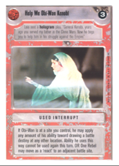 Help Me Obi-Wan Kenobi [White Border]