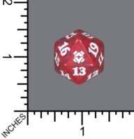 Spindown Dice (D-20) - Zendikar Rising (Red)