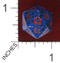 Spindown Dice (D-20) - Return to Ravnica - Izzet (Blue/Red)