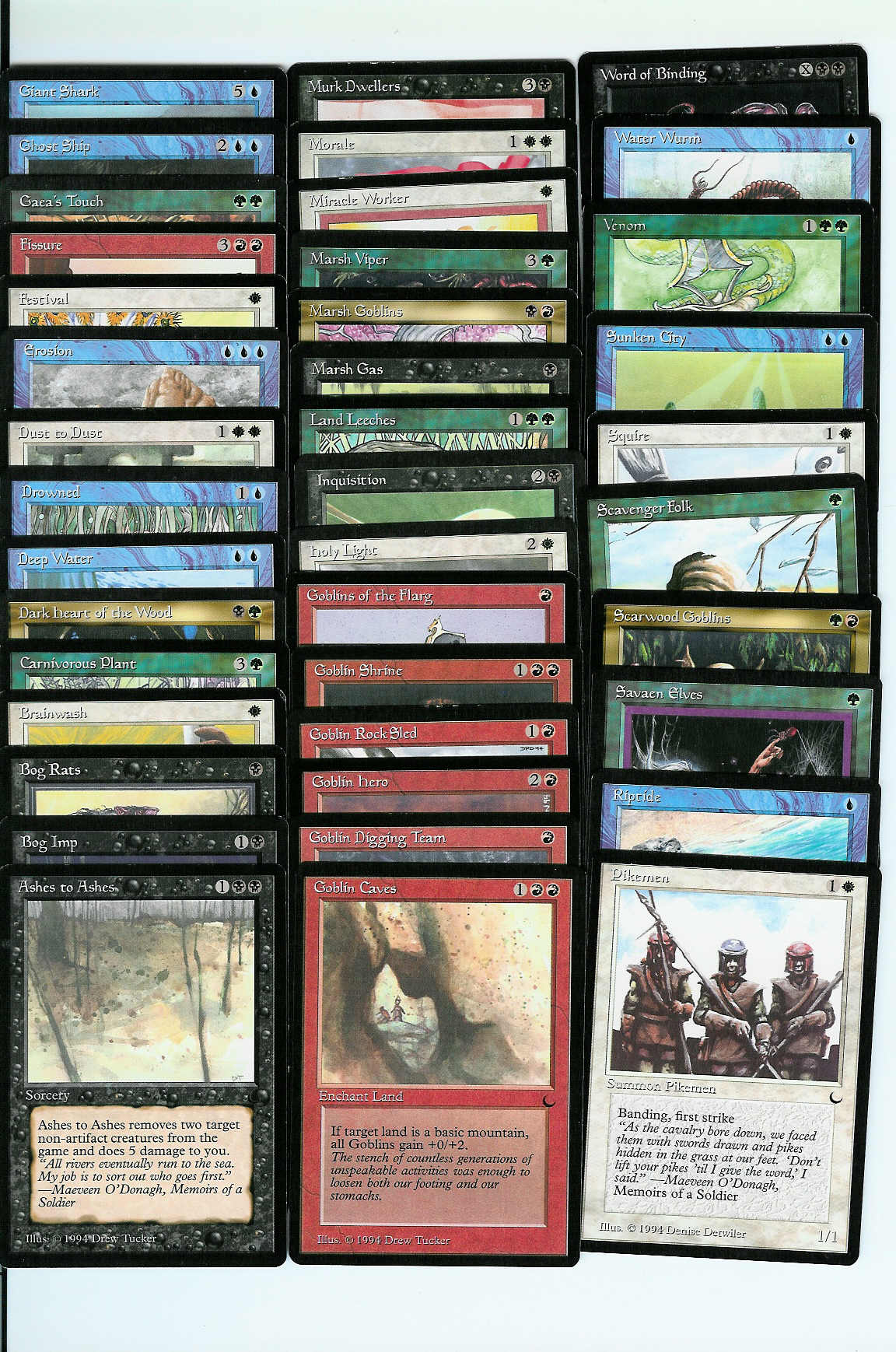 The Dark Common Set (40 Cards)