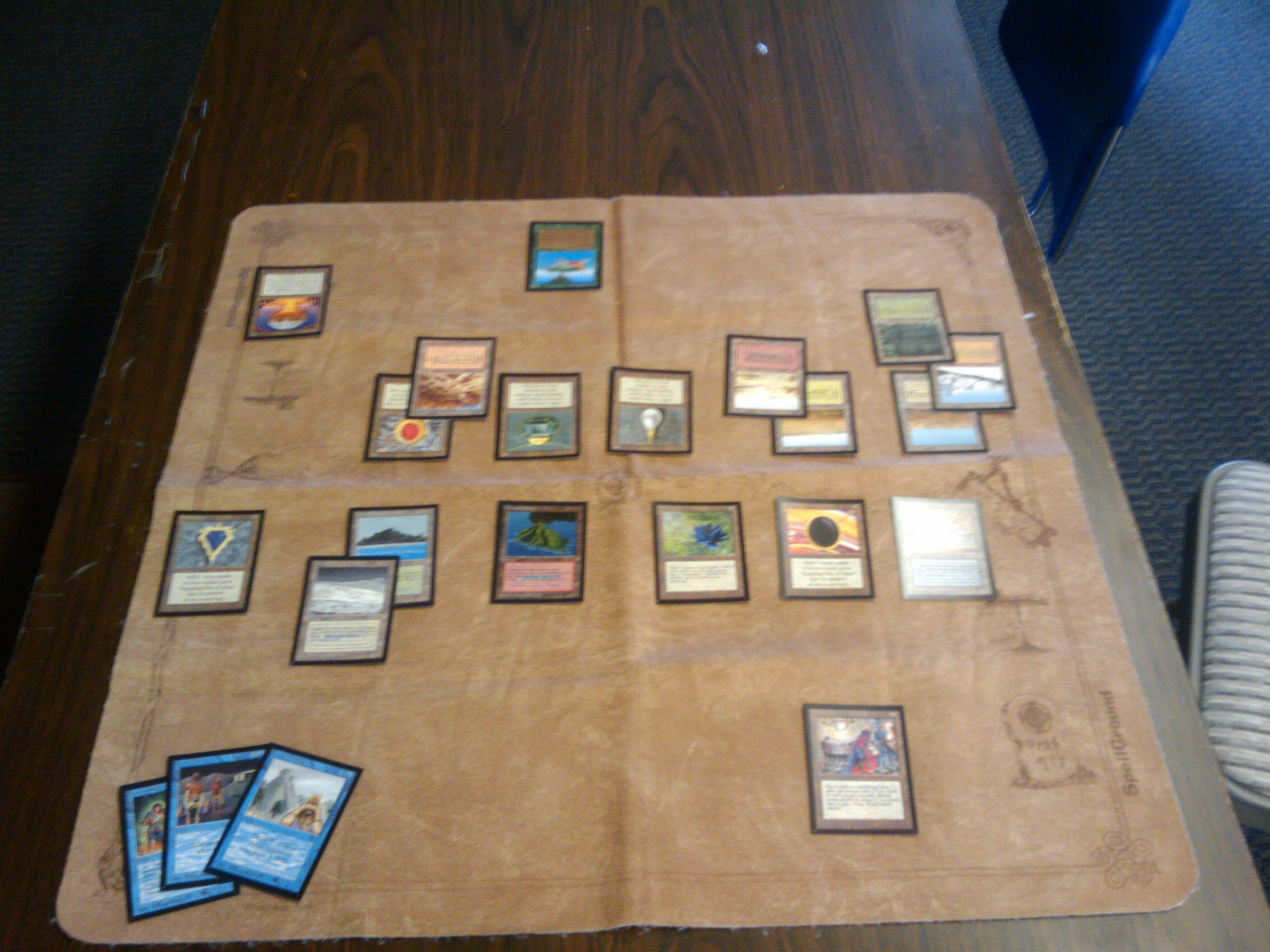 Spellground 2Player Playmat Beige Gaming Supplies » Play Mats