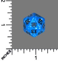 Spindown Dice (D-20) - Guilds of Ravnica - Dimir (Blue/Black)