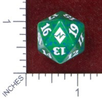 Spindown Dice (D-20) - Battle for Zendikar (Green)