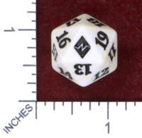 Spindown Dice (D-20) - Battle for Zendikar (White)