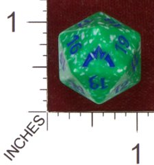 Spindown Dice (D-20) - Gatecrash - Simic (Blue/Green)