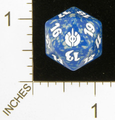 Spindown Dice (D-20) - Mirrodin Besieged (Blue)