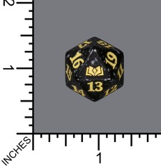 Spindown Dice (D-20) - Wilds of Eldraine (Black Speckle w/off-white)