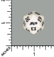 Spindown Dice (D-20) - Core Set 2019 (White)