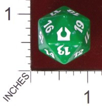 Spindown Dice (D-20) - Return to Ravnica - Selesnya (Green/White)