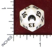 Spindown Dice (D-20) - Magic Origins (White)