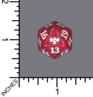 Spindown Dice (D-20) - Innistrad: Crimson Vow (Red)