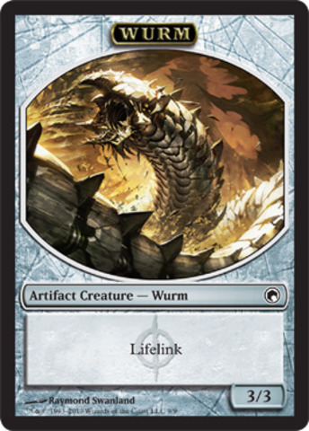 Token - Wurm (Lifelink)