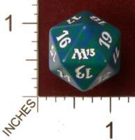 Spindown Dice (D-20) - Magic 2013 (M13) - Green