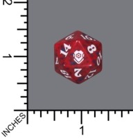 Randomized Non Spindown Dice (D-20) - Commander Legends: Battle for Baldur's Gate (Red)