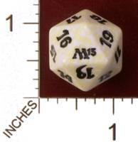 Spindown Dice (D-20) - Magic 2013 (M13) - White