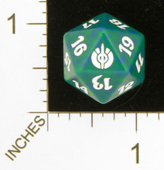 Spindown Dice (D-20) - Mirrodin Besieged (Green)