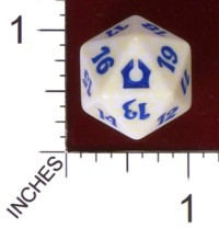 Spindown Dice (D-20) - Return to Ravnica - Azorius (Blue/White)