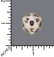Randomized Non Spindown Dice (D-20) - Commander Legends: Battle for Baldurs Gate (White)