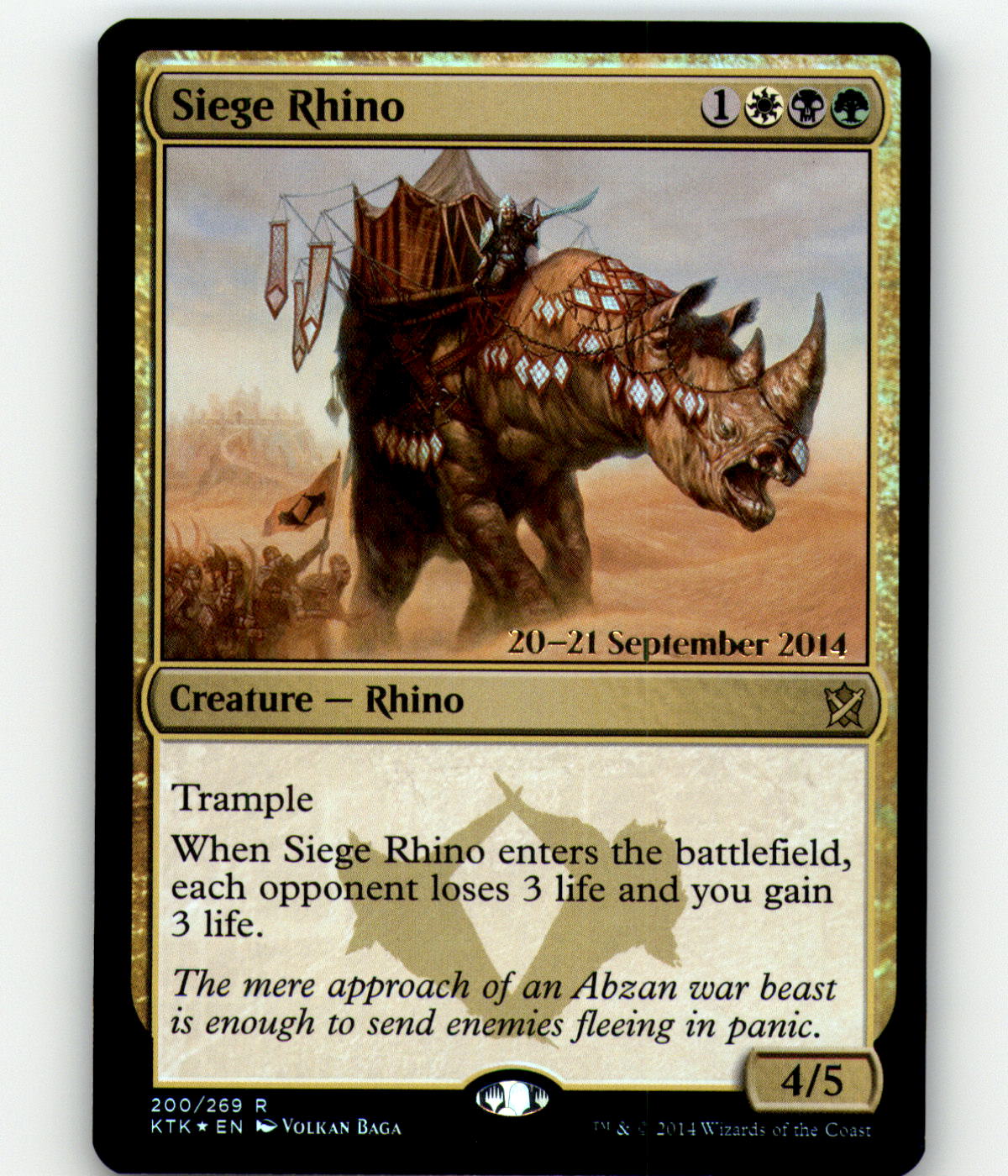 Siege Rhino - KTK Prerelease