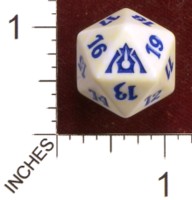 Spindown Dice (D-20) - Dragons Maze - Azorius (Blue/White)