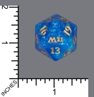 Spindown Dice (D-20) - Core Set 2021 (JUMBO Blue w/Gold)