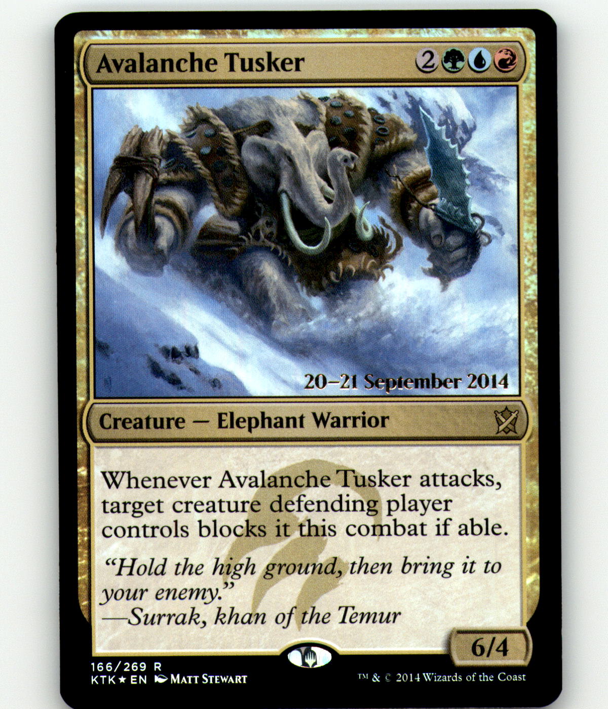 Avalanche Tusker - KTK Prerelease