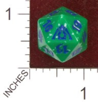 Spindown Dice (D-20) - Dragon's Maze - Simic (Blue/Green)