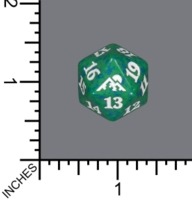 Spindown Dice (D-20) - Kamigawa Neon Dynasty (Green)