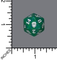 Randomized Non Spindown Dice (D-20) - Commander Legends: Battle for Baldur's Gate (Green)