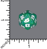 Spindown Dice (D-20) - Ikoria (Green)